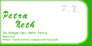 petra neth business card